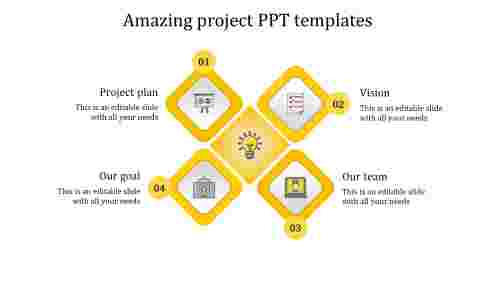 project ppt templates-Amazing project PPT templates-4-yellow